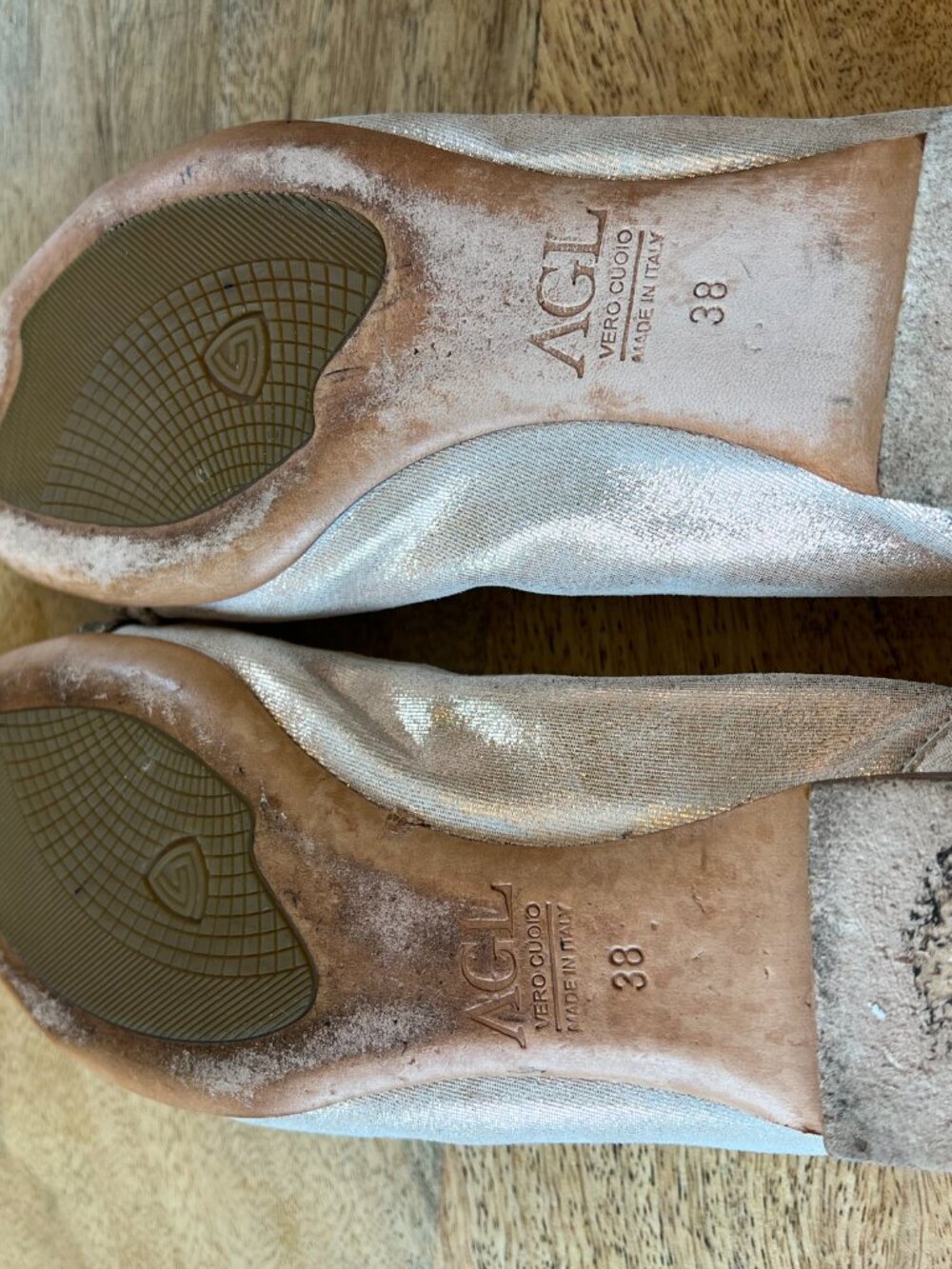 AGL Monika Toe Ballet Flat PREOWNED size 38 (US 7.5) - Picture 8 of 9